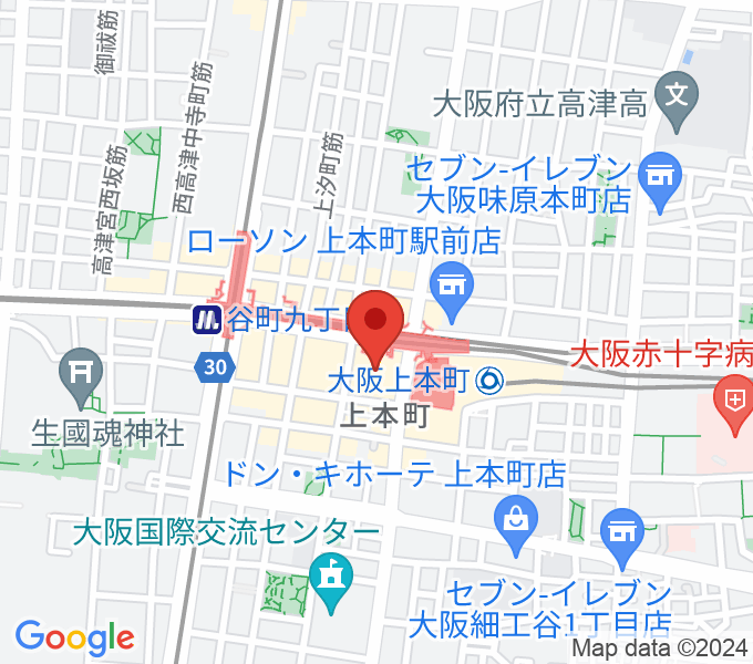 上本町スターライブU6の場所