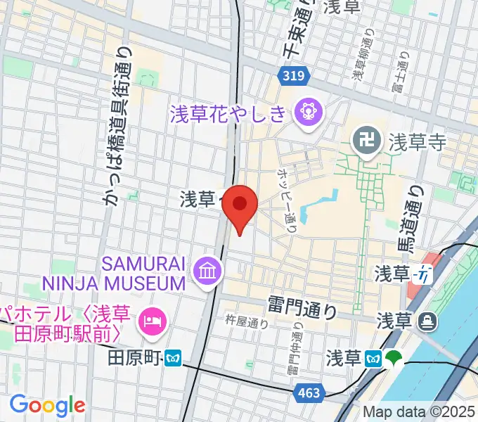 浅草六区ゆめまち劇場の地図