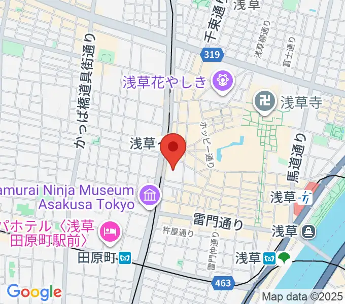 浅草六区ゆめまち劇場の地図