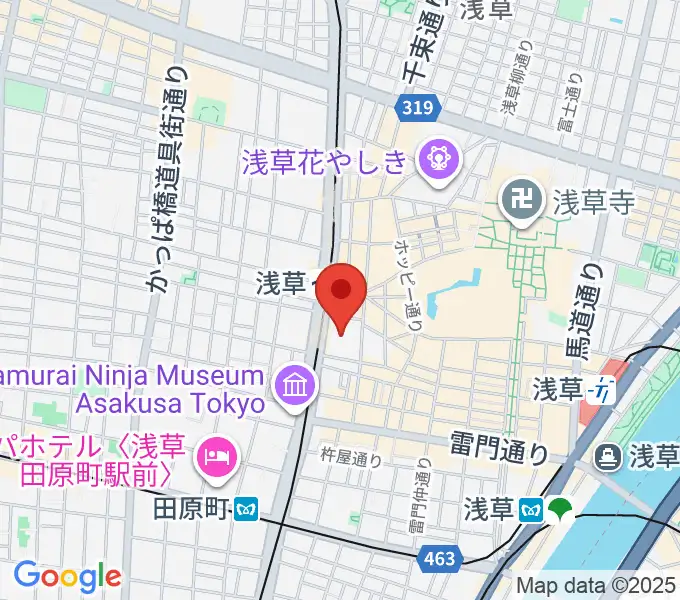 浅草六区ゆめまち劇場の地図