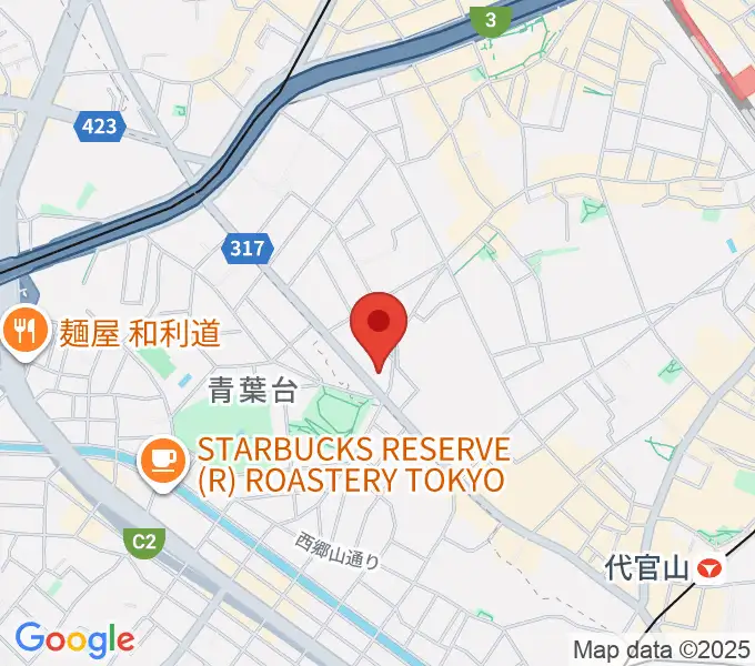代官山LOOPの地図