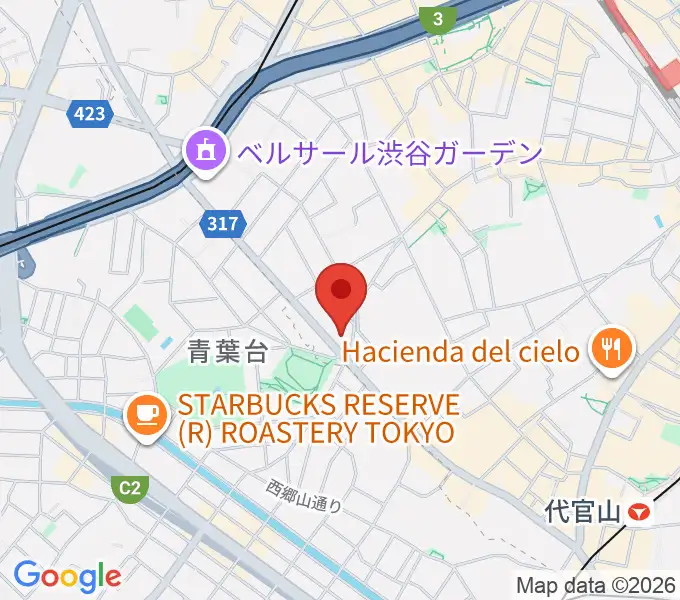 代官山LOOPの地図