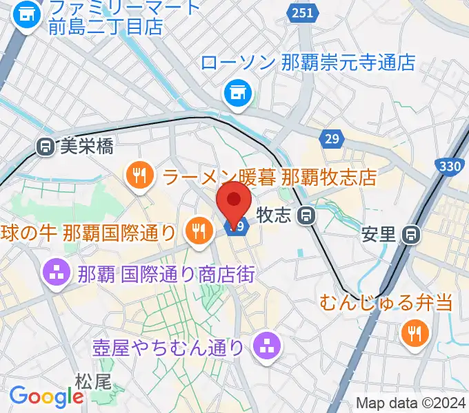 高良レコード店 楽器部の地図