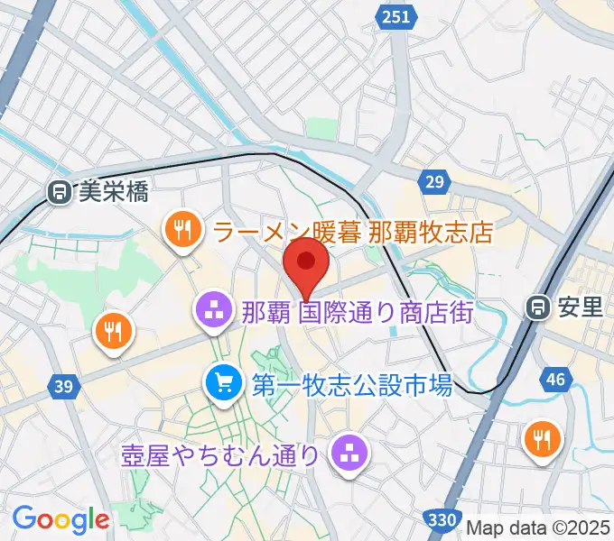 高良レコード店 楽器部の地図