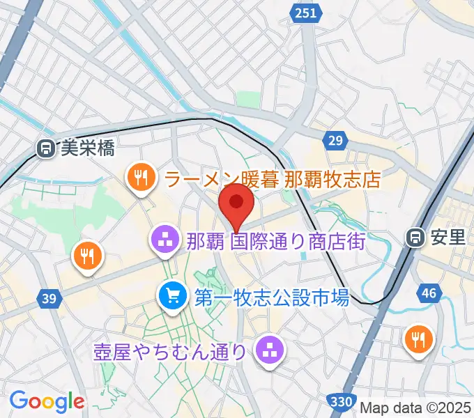 高良レコード店 楽器部の地図