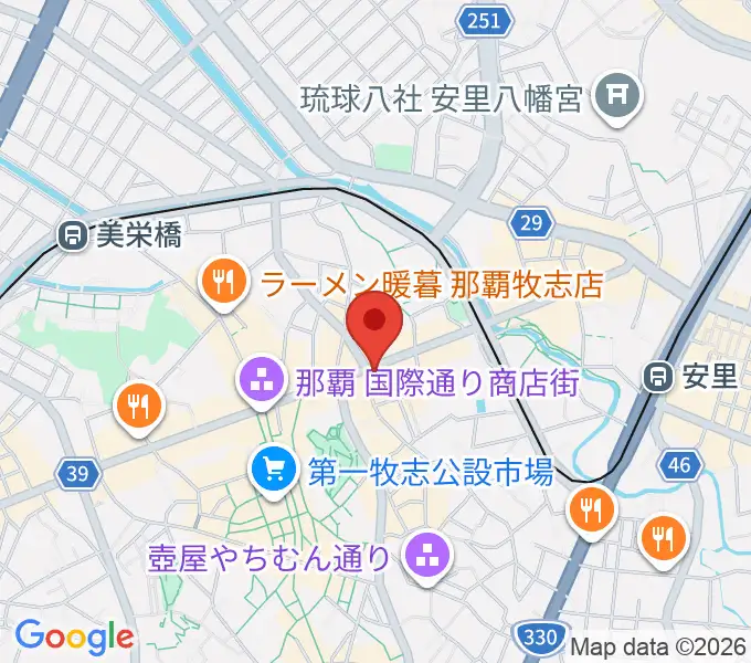 高良レコード店 楽器部の地図