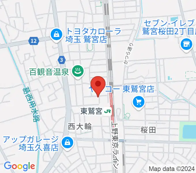 どれみ音楽教室の地図