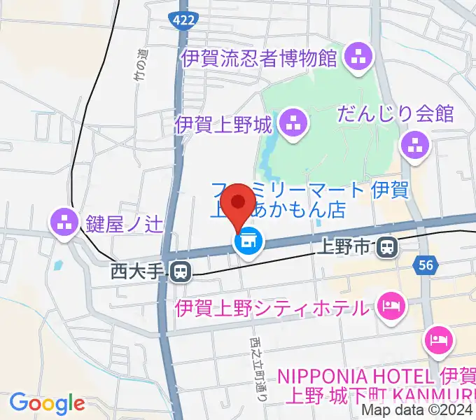 旧崇廣堂の地図