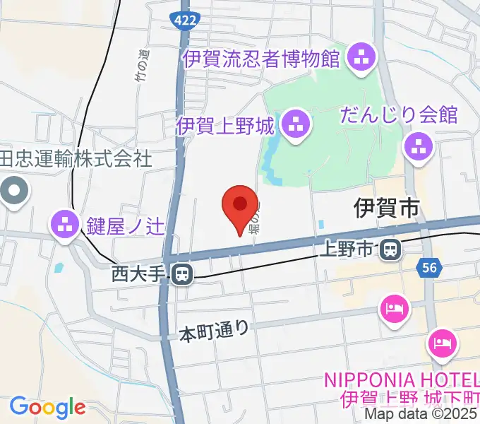 旧崇廣堂の地図