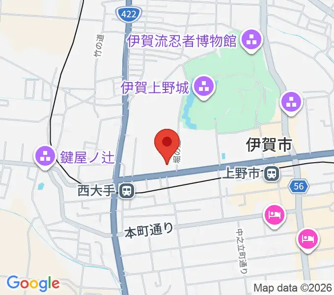 旧崇廣堂の地図