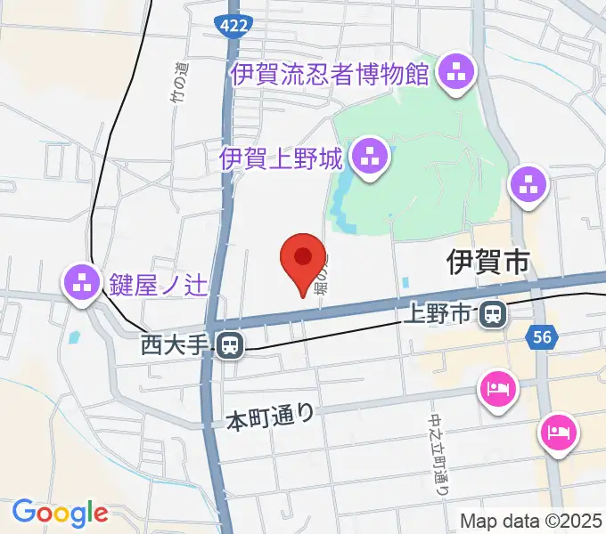 旧崇廣堂の地図