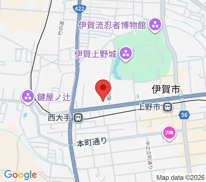 旧崇廣堂の地図