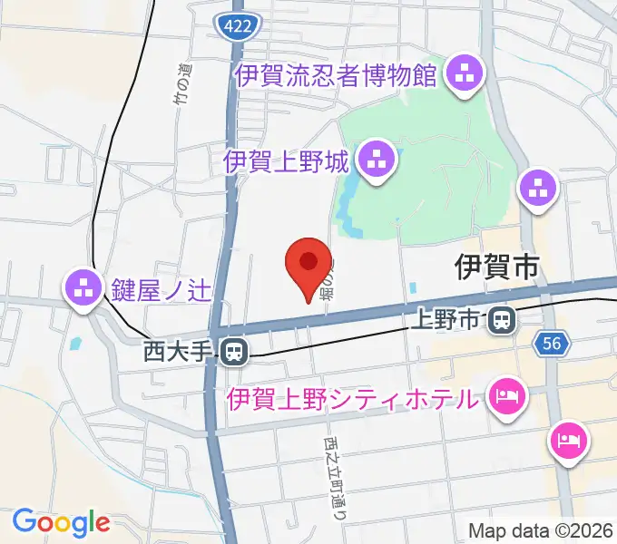 旧崇廣堂の地図