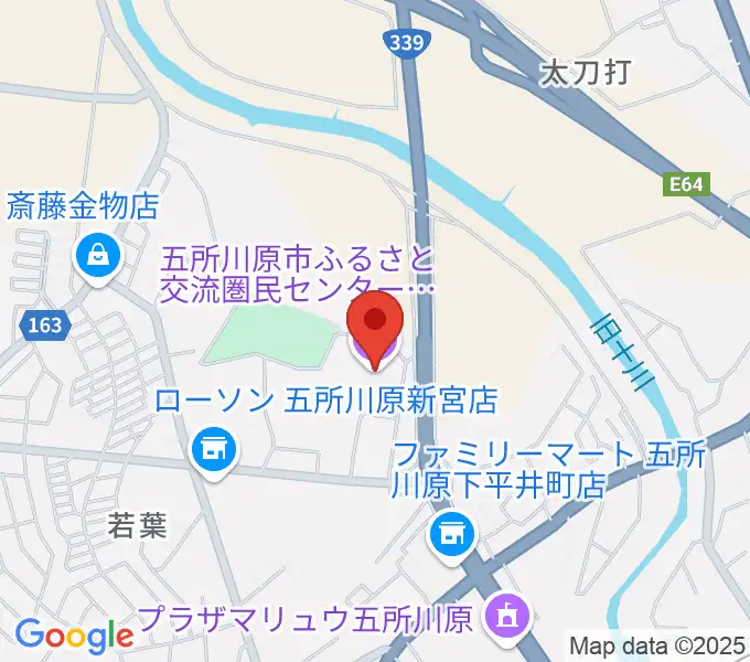 ふるさと交流圏民センター オルテンシアの地図