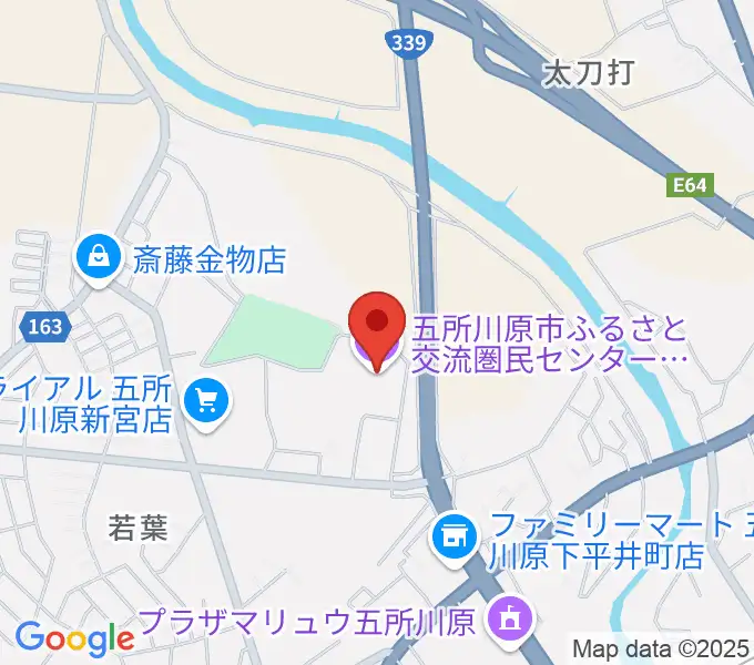 ふるさと交流圏民センター オルテンシアの地図