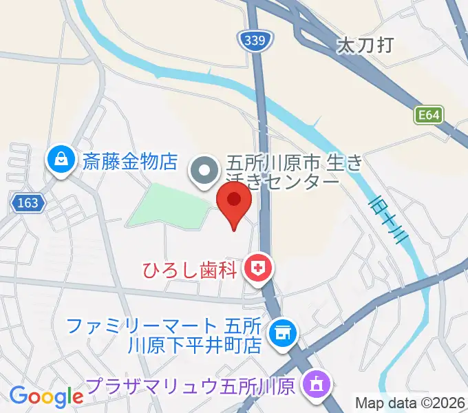 ふるさと交流圏民センター オルテンシアの地図