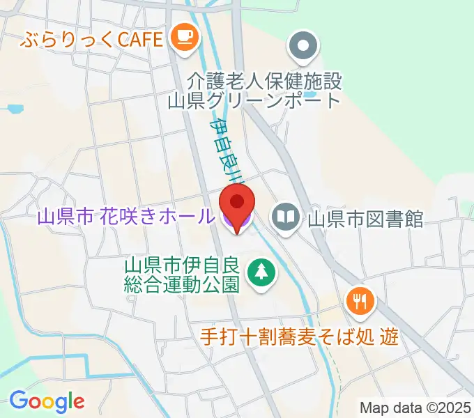 文化の里 花咲きホールの地図