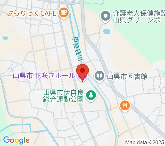 文化の里 花咲きホールの地図