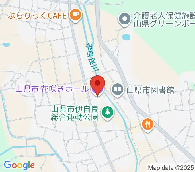 文化の里 花咲きホールの地図