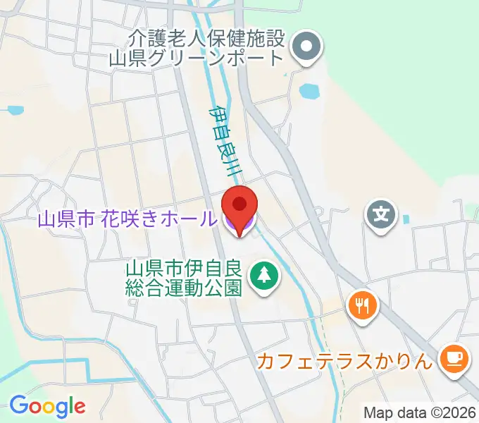 文化の里 花咲きホールの地図