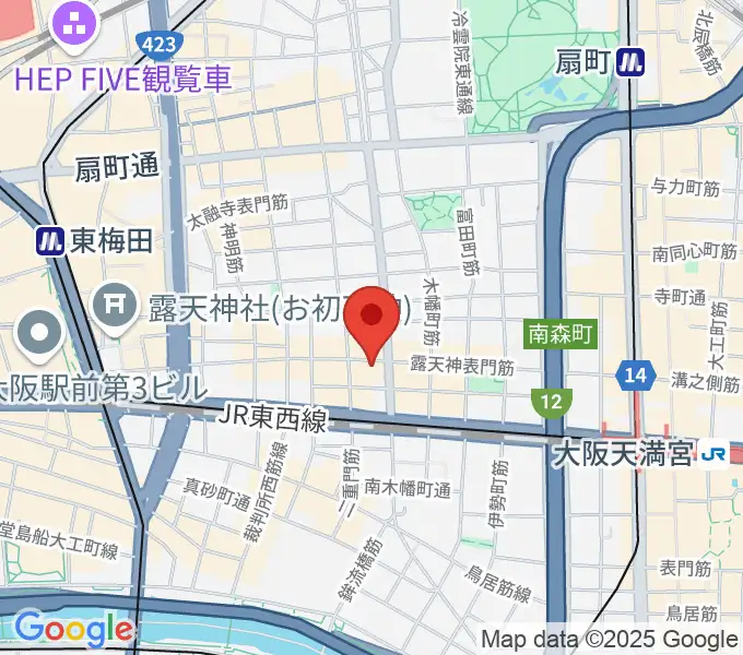 西天満D'STYLEの地図