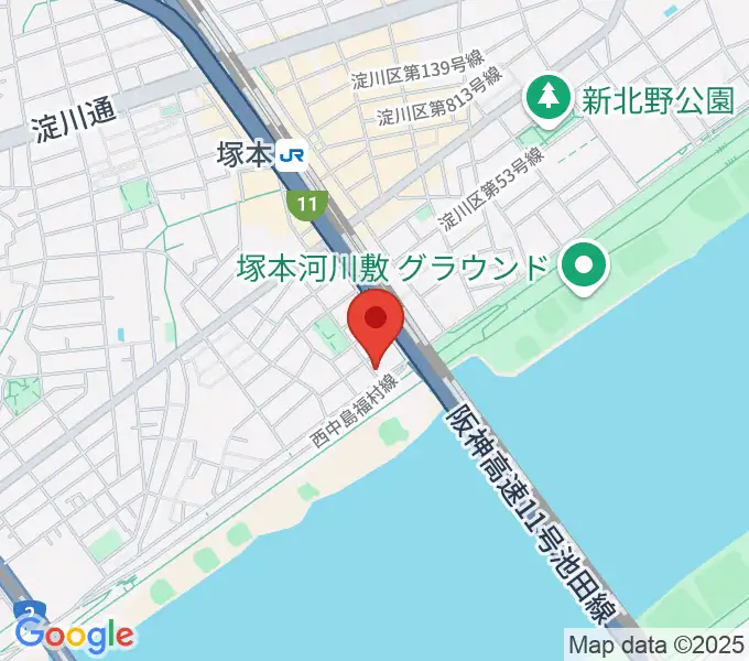 スタジオライラックレインボーズの地図