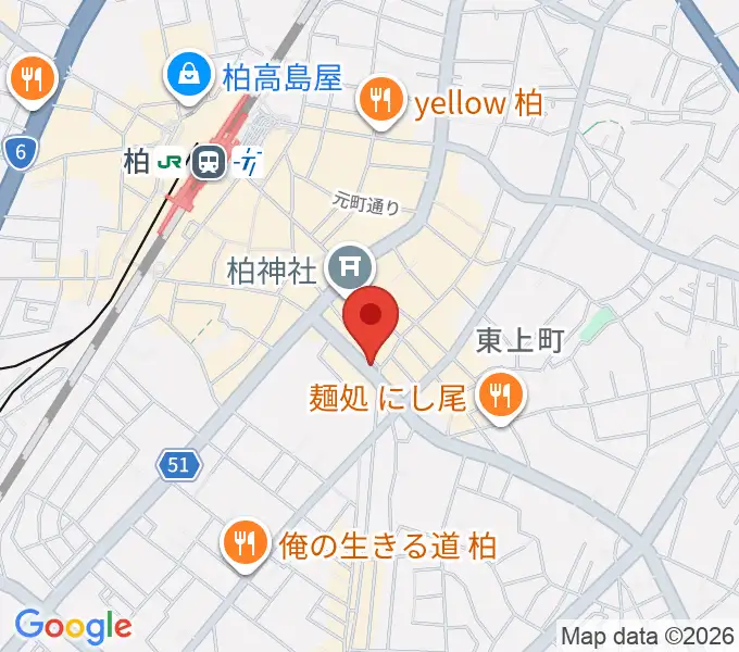 USボーカル教室 柏校の地図