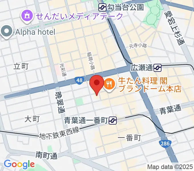 スタジオAmmyの地図