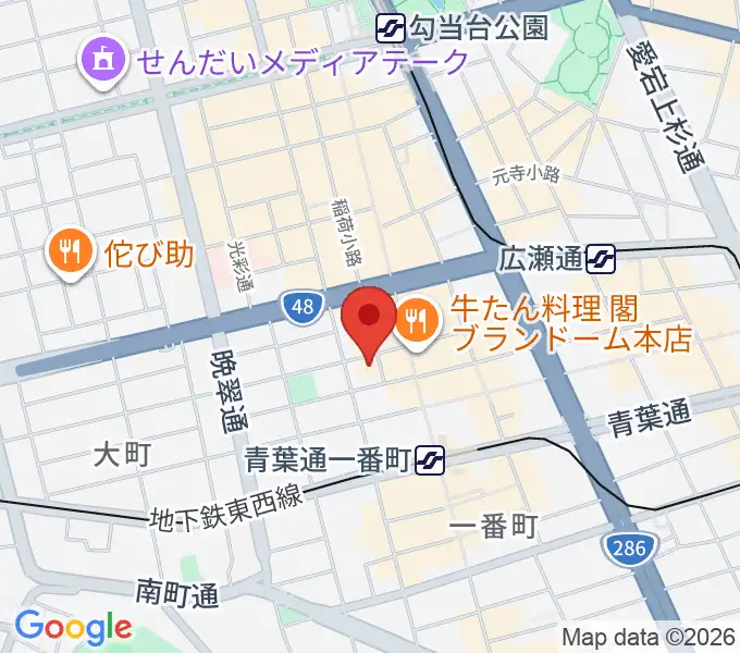 スタジオAmmyの地図