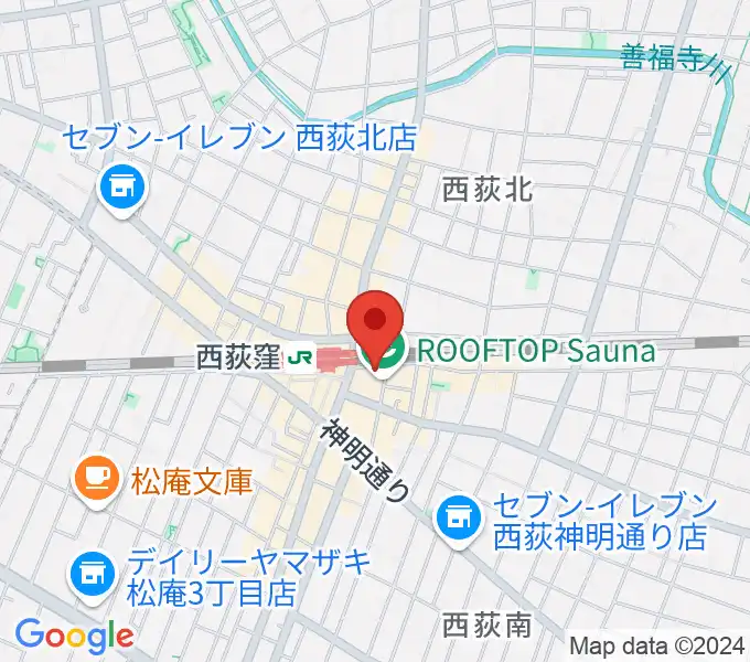 西荻窪ピットバーの地図