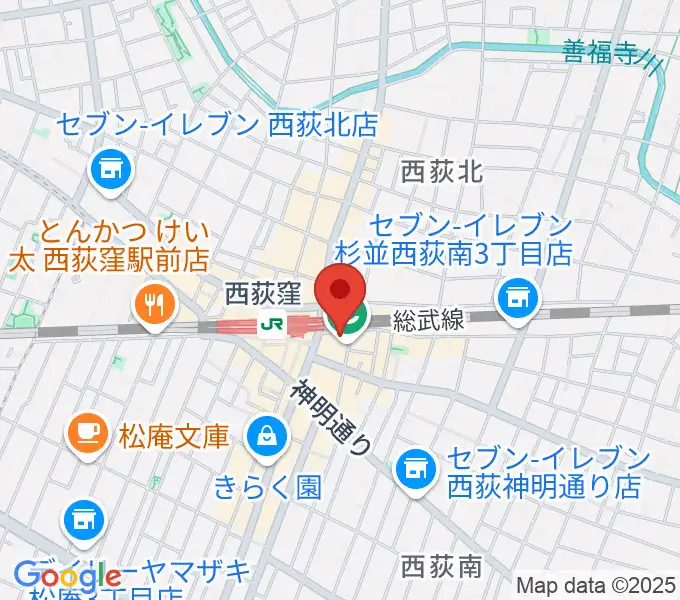 西荻窪ピットバーの地図
