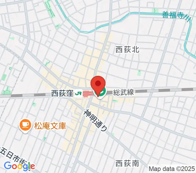西荻窪ピットバーの地図