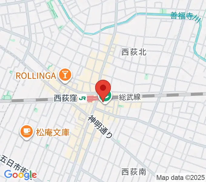 西荻窪ピットバーの地図