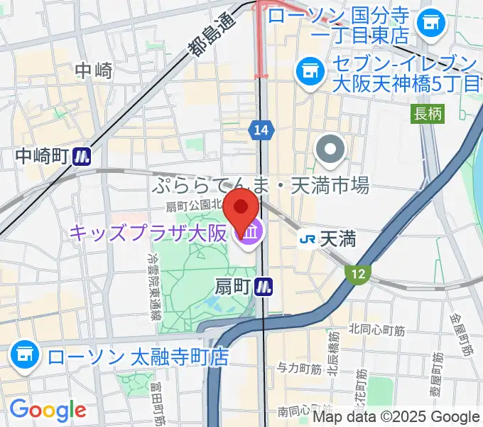 カンテレ扇町スクエアの地図