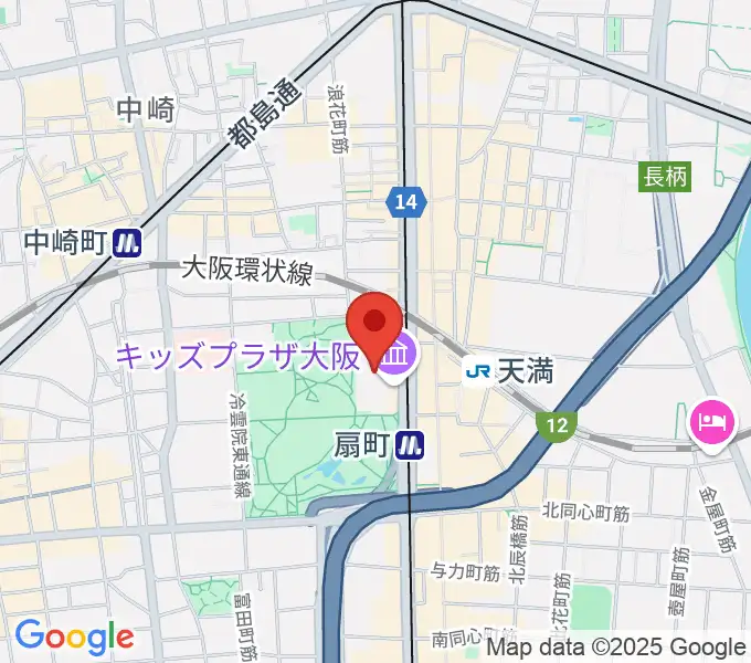 カンテレ扇町スクエアの地図