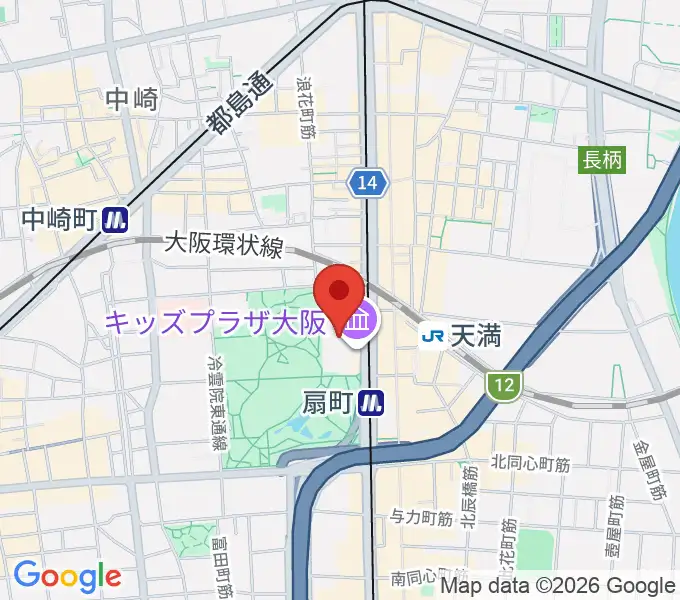 カンテレ扇町スクエアの地図