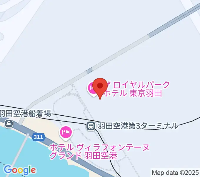 羽田空港ティアットスカイホールの地図