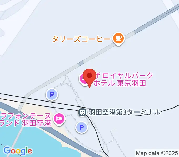 羽田空港ティアットスカイホールの地図
