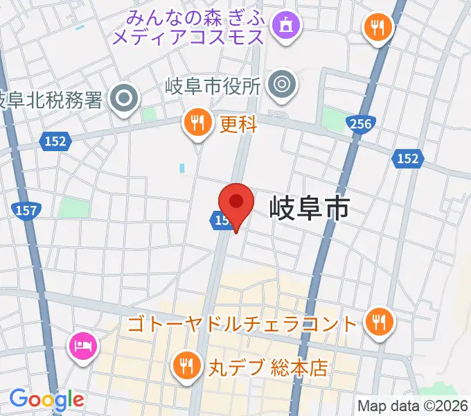 ドリームシアター岐阜の地図
