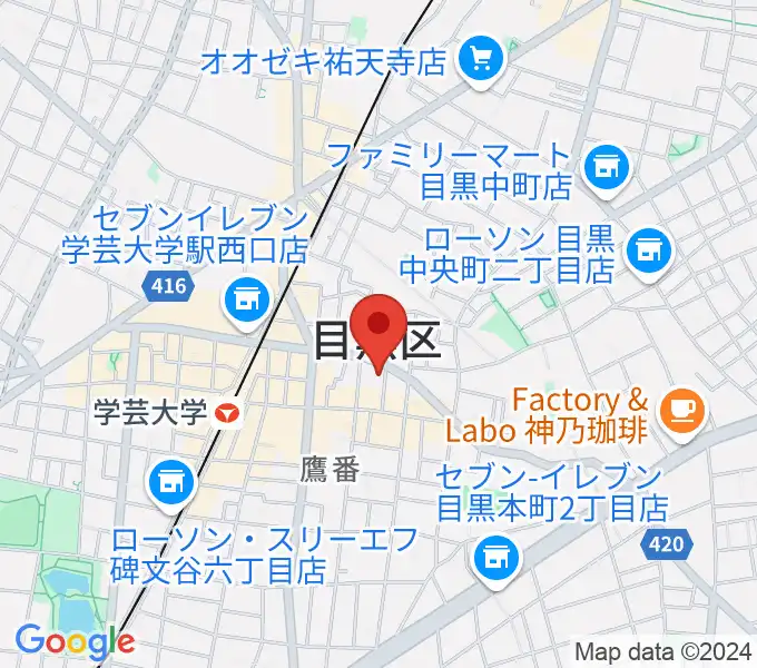 イリゼピアノ教室の地図