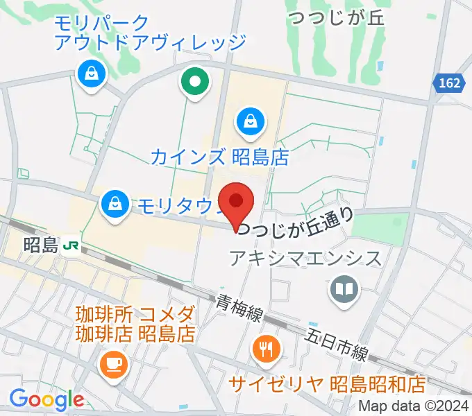 FOSTERホール 昭島市民会館の地図