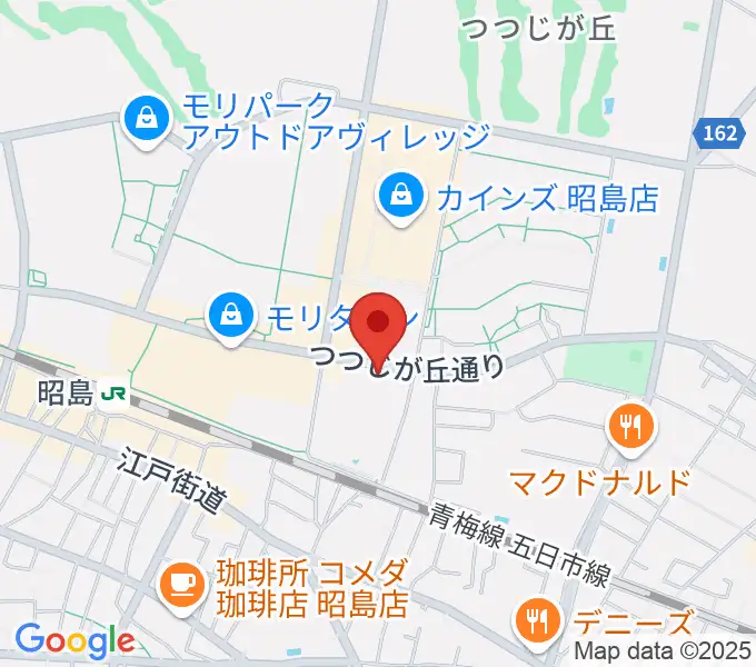 FOSTERホール 昭島市民会館の地図