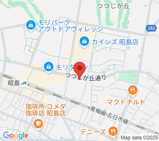 FOSTERホール 昭島市民会館の地図