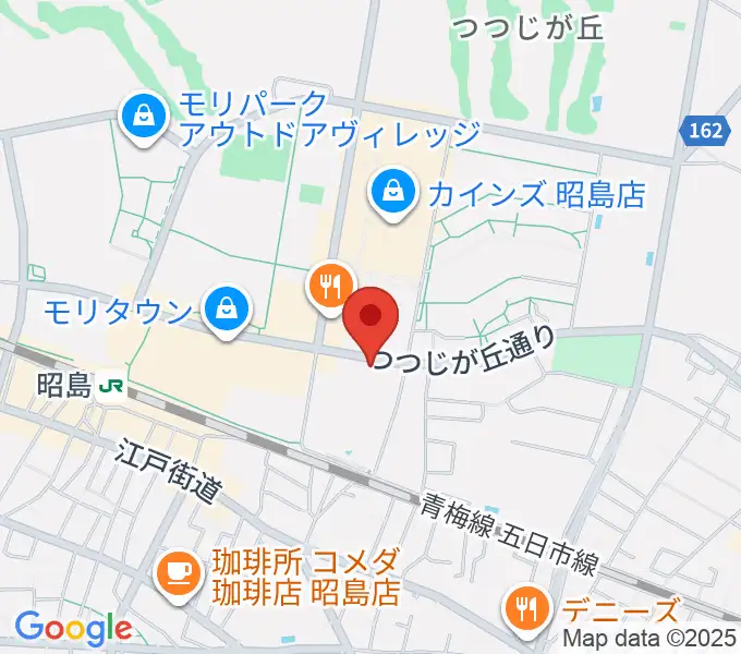FOSTERホール 昭島市民会館の地図