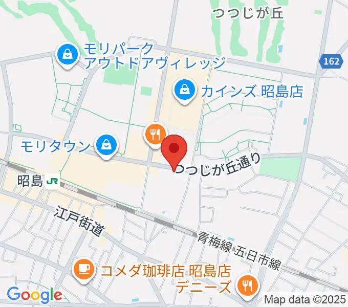 FOSTERホール 昭島市民会館の地図