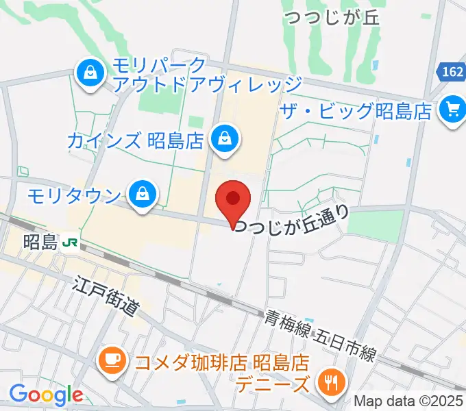 FOSTERホール 昭島市民会館の地図
