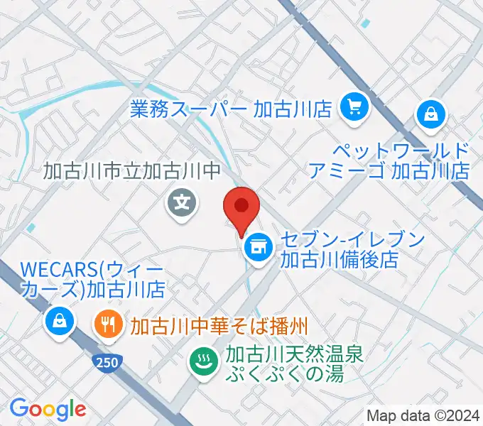 ギター工房サウンドリバーの地図