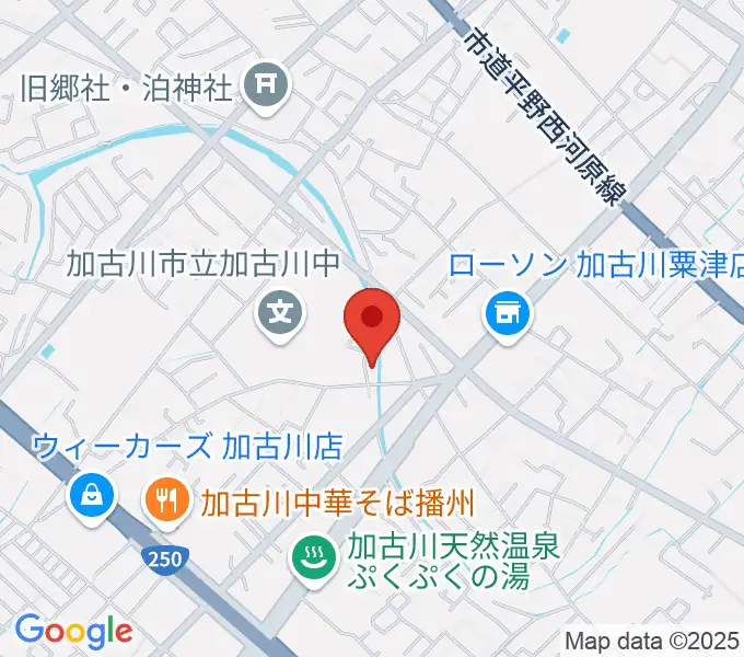 ギター工房サウンドリバーの地図