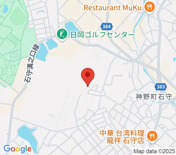 ギター工房サウンドリバーの地図