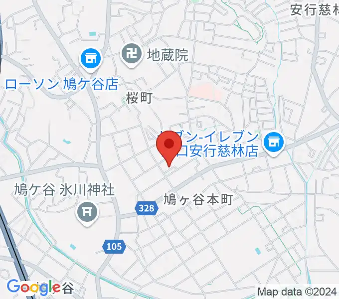 音楽教室GUPPA！の地図